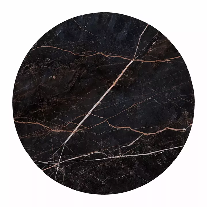 ΕΠΙΦΑΝΕΙΑ ΤΡΑΠΕΖΙΟΥ HPL ΣΤΡΟΓΓΥΛΗ HM6351.34 BLACK MARBLE Φ120εκ.
