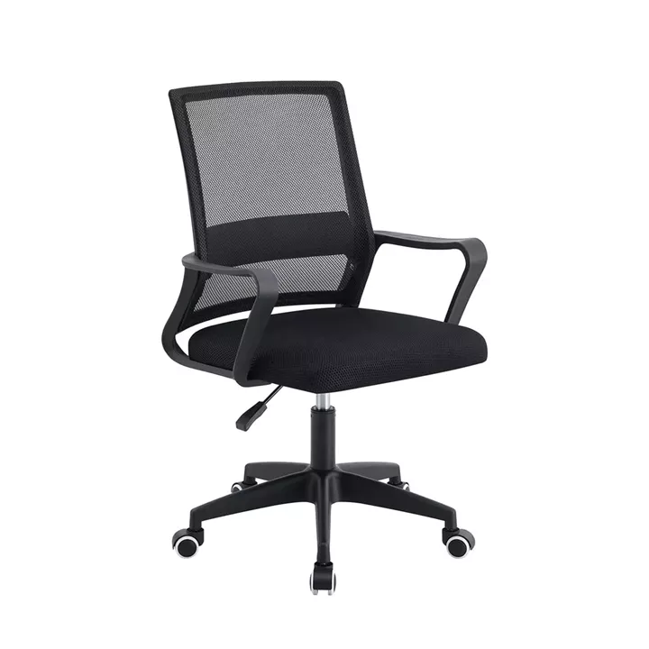 BF2112 Πολυθρόνα Γραφείου Ύφασμα Μαύρο Mesh