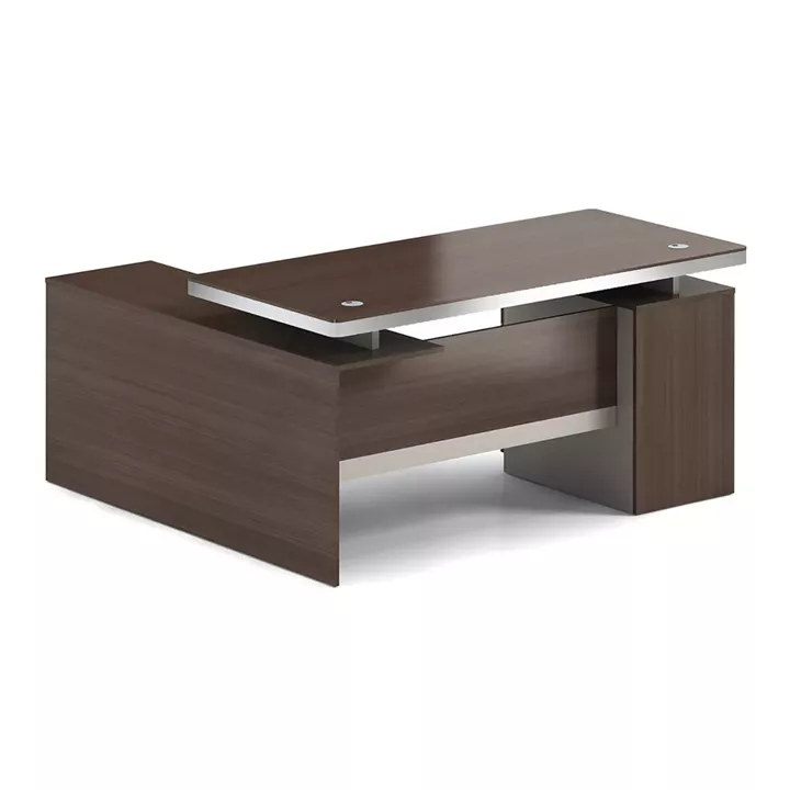 CONCEPT Γραφείο Αναστρέψιμη Γωνία, Απόχρωση Καρυδί - Μπεζ