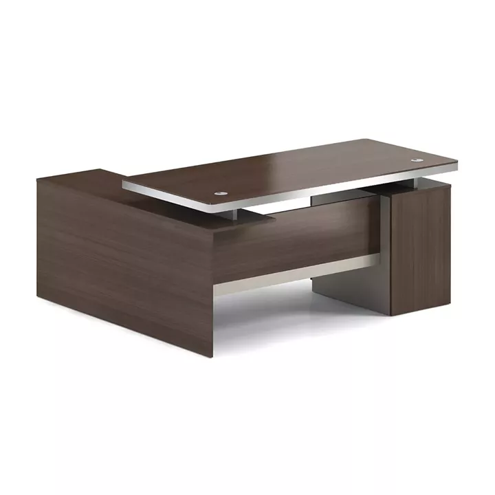 CONCEPT Γραφείο Αναστρέψιμη Γωνία, Απόχρωση Καρυδί - Μπεζ