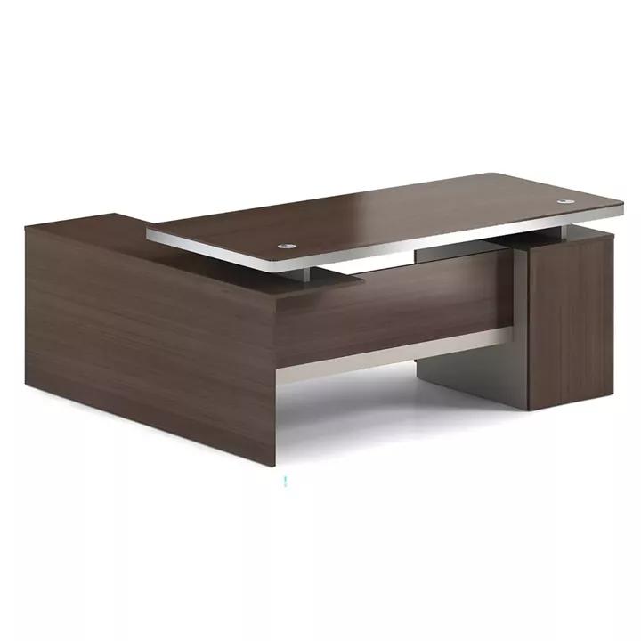 CONCEPT Γραφείο Αναστρέψιμη Γωνία, Απόχρωση Καρυδί - Μπεζ