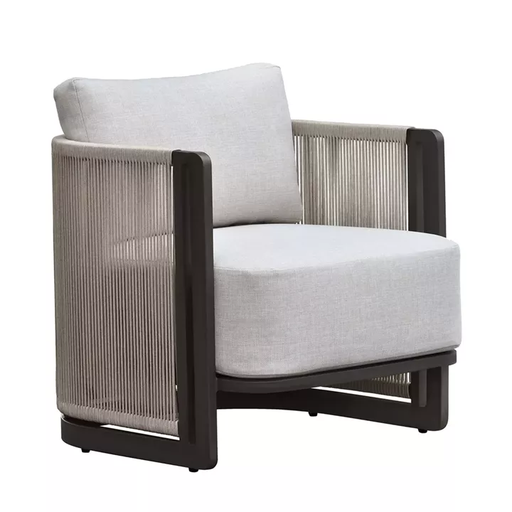 BOSTON Living Set Σαλόνι Καθιστικό Κήπου - Βεράντας Alu Ανθρακί - Μπεζ