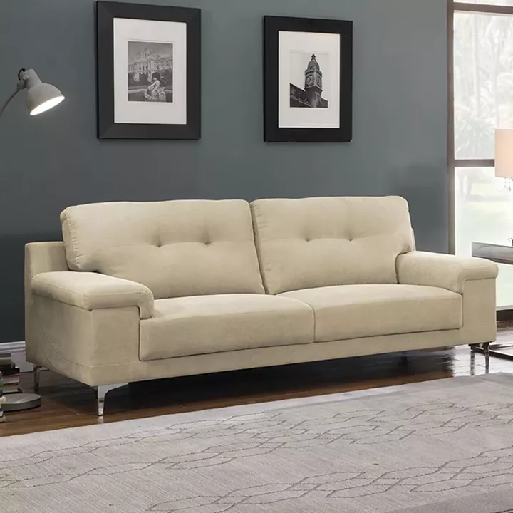 NOTE Kαναπές Σαλονιού - Καθιστικού 3Θέσιος, Ύφασμα Water Repellent Μπεζ