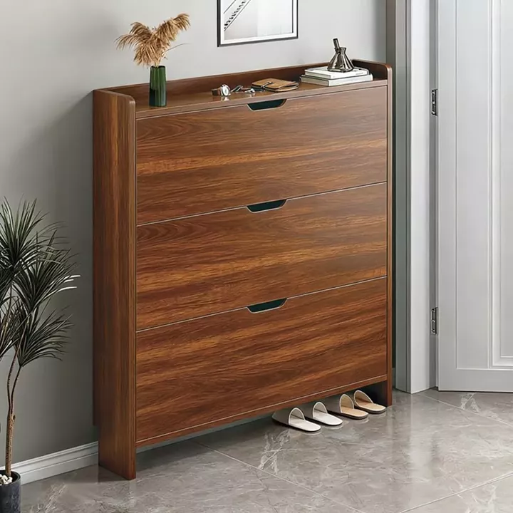 Παπουτσοθήκη MDF - Melamine Απόχρωση Καρυδί