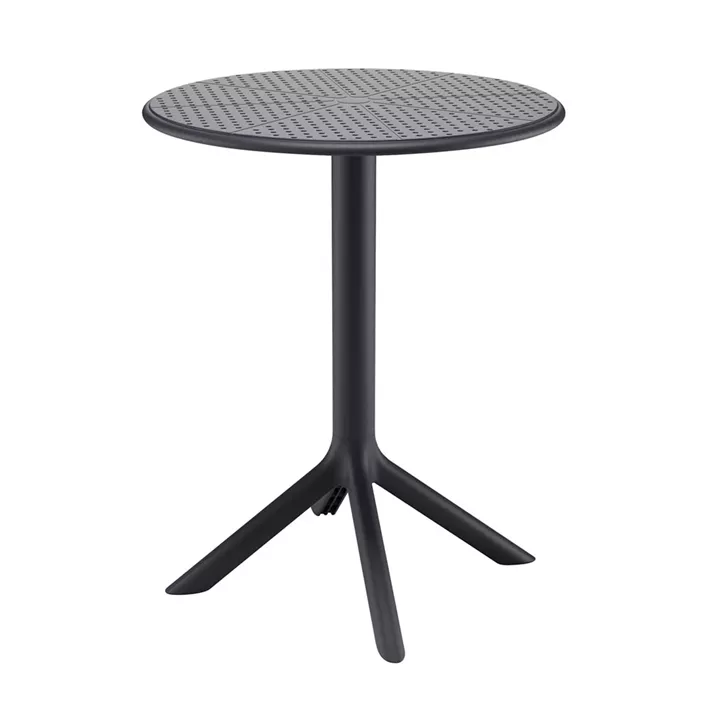 MODA-H Τραπέζι Κήπου - Βεράντας, PP - UV Protection, Απόχρωση Μαύρο