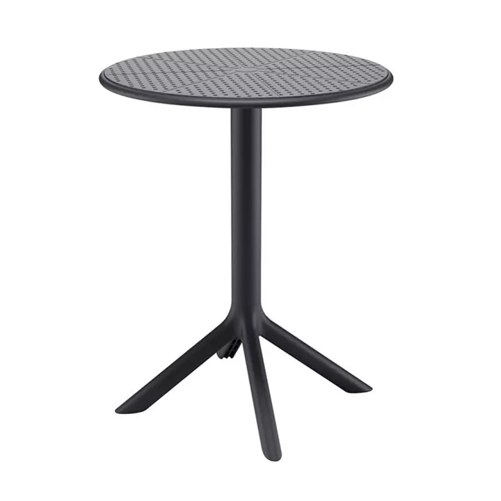 MODA-H Τραπέζι Κήπου - Βεράντας, PP - UV Protection, Απόχρωση Μαύρο