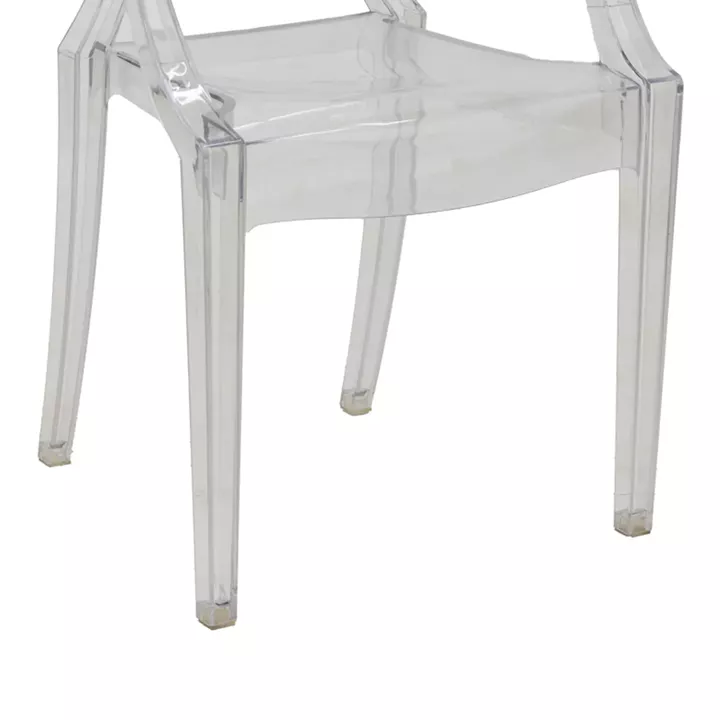 Chair Narova pakoworld PC clear 43x48x92cm