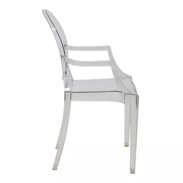 Chair Narova pakoworld PC clear 43x48x92cm