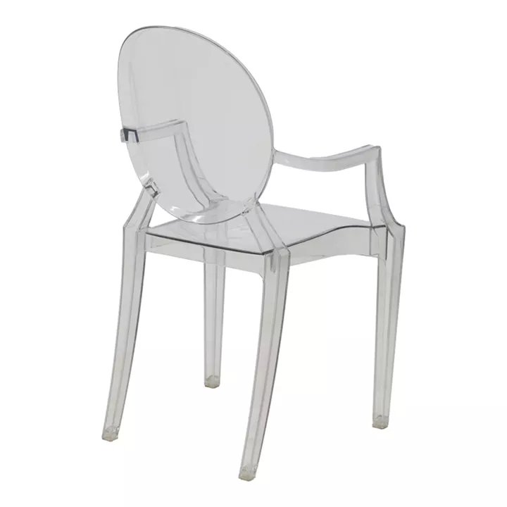 Chair Narova pakoworld PC clear 43x48x92cm