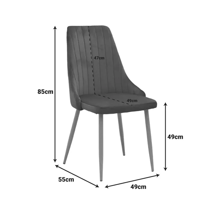 Τραπεζαρία με Καρέκλες Azori Κυπαρισσί και Τραπέζι Antoro Γυαλί Φ80x75εκ Σετ 3τεμ