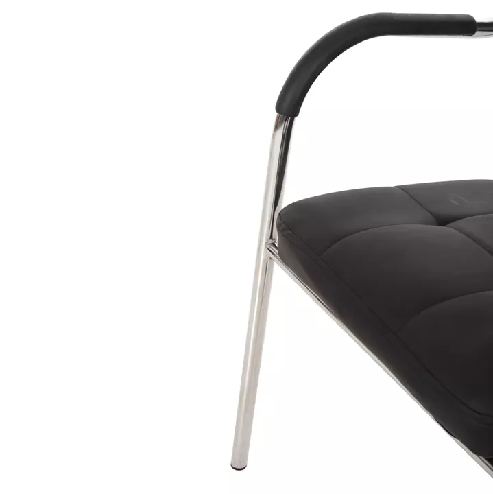 Conference office chair OBERON HM1018.01 Black PU 51x52x86Ηcm