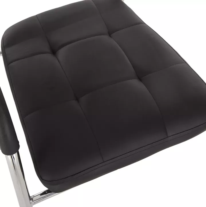 Conference office chair OBERON HM1018.01 Black PU 51x52x86Ηcm