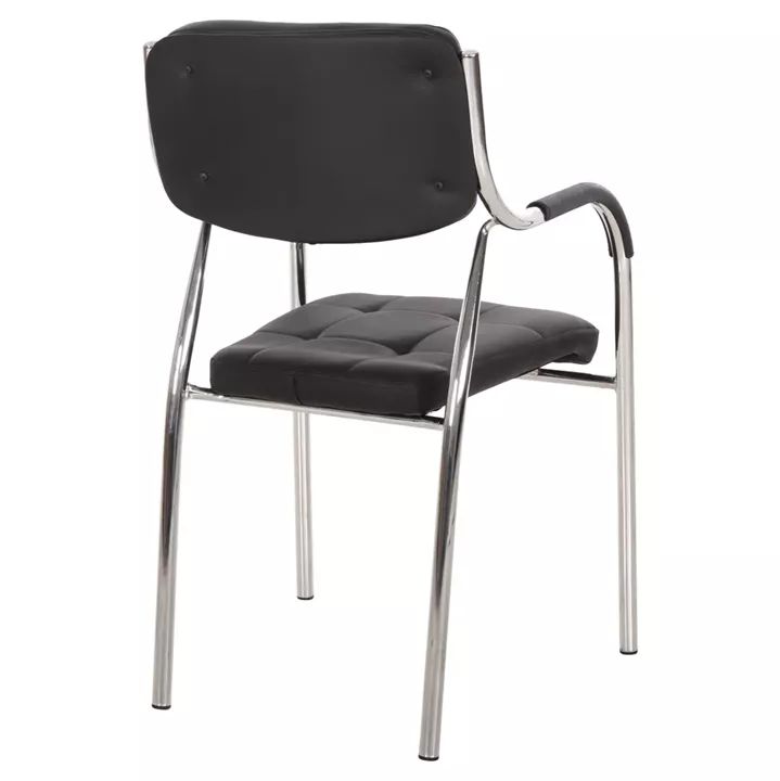 Conference office chair OBERON HM1018.01 Black PU 51x52x86Ηcm