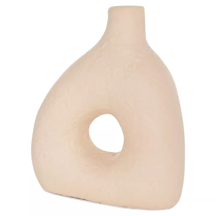 ΕΠΙΤΡΑΠΕΖΙΟ ΔΙΑΚΟΣΜΗΤΙΚΟ ΒΑΖΟ DECANT HM4667.02Μ ΤΕΡΑΚΟΤΑ ΣΕ ΚΡΕΜ--17x6.5x20Υεκ.