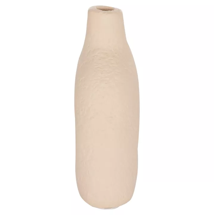 ΕΠΙΤΡΑΠΕΖΙΟ ΔΙΑΚΟΣΜΗΤΙΚΟ ΒΑΖΟ DECANT HM4667.02Μ ΤΕΡΑΚΟΤΑ ΣΕ ΚΡΕΜ--17x6.5x20Υεκ.