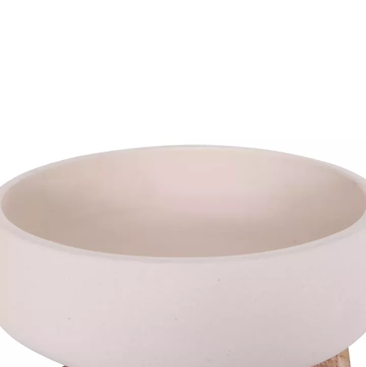 ΓΛΑΣΤΡΑ ΕΣ.ΧΩΡΟΥ FRELLO HM4674.02M ΛΕΥΚΟ FIBER CEMENT--TEAK ΒΑΣΗ 27x26,5x12Υεκ.