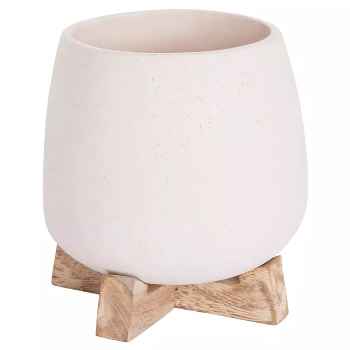 ΓΛΑΣΤΡΑ ΕΣ.ΧΩΡΟΥ FRELLO HM4674.02S ΛΕΥΚΟ FIBER CEMENT--TEAK ΒΑΣΗ 14,5x14,5x16Υεκ.