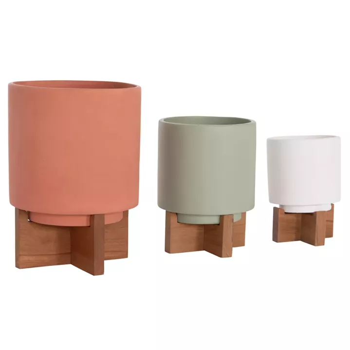 ΣΕΤ 3 ΓΛΑΣΤΡΕΣ ΜΕ TEAK ΒΑΣΕΙΣ TANTI HM4685 FIBER CEMENT ΣΕ 3 ΧΡΩΜΑΤΑ