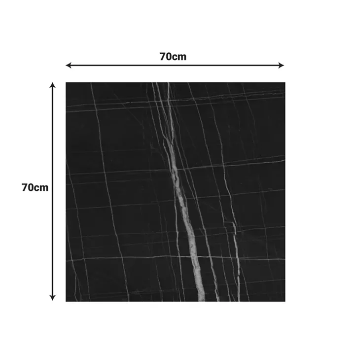 Relian table top pakoworld HPL black marble look 70x70cm 12mm thick