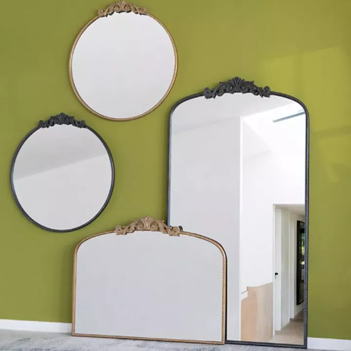 Artekko Dia Μαύρος Μεταλλικός Καθρέπτης Τοίχου (76.2x3.8x81.3)cm