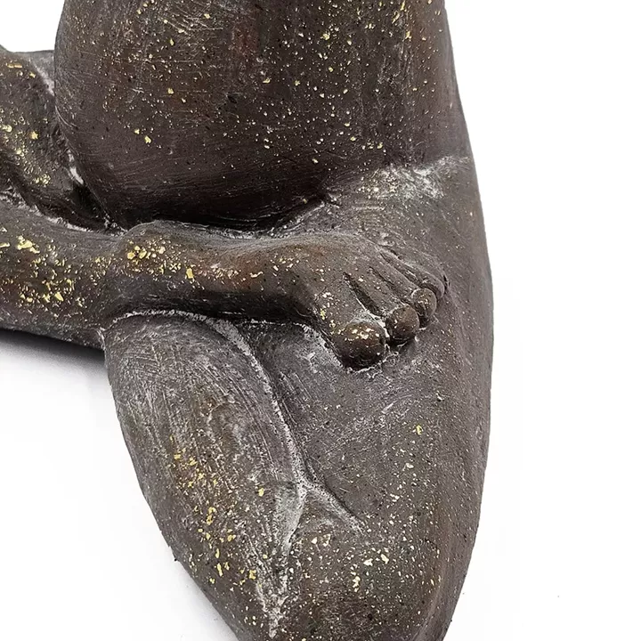 Artekko Animal Καφέ Διακοσμητικός Βάτραχος από Μαγνήσιο (29x38x17)cm