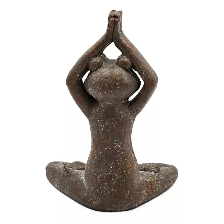 Artekko Animal Καφέ Διακοσμητικός Βάτραχος από Μαγνήσιο (29x38x17)cm