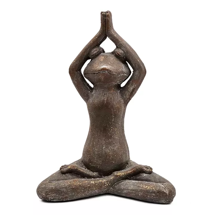 Artekko Animal Καφέ Διακοσμητικός Βάτραχος από Μαγνήσιο (29x38x17)cm