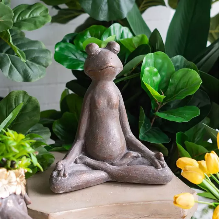 Artekko Animal Καφέ Διακοσμητικός Βάτραχος από Μαγνήσιο (31x17x34)cm