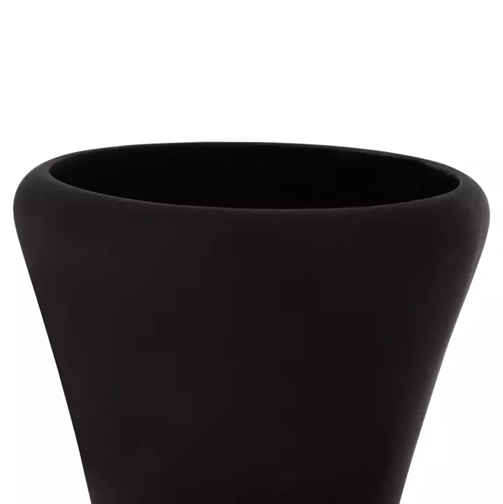 ΔΙΑΚΟΣΜΗΤΙΚΟ ΒΑΖΟ ΔΑΠΕΔΟΥ NEBULA HM4660.01L FIBER CEMENT ΜΑΥΡΟ--ΞΥΛΟ ΤΕΑΚ Φ45x172Υεκ