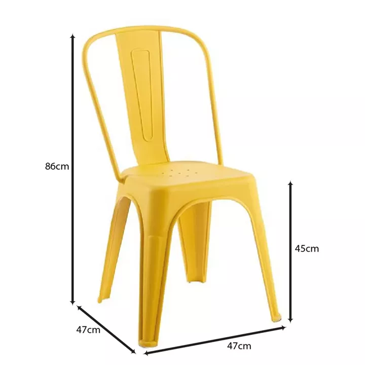 RELIX PP Καρέκλα Στοιβαζόμενη, PP Απόχρωση Κροκί