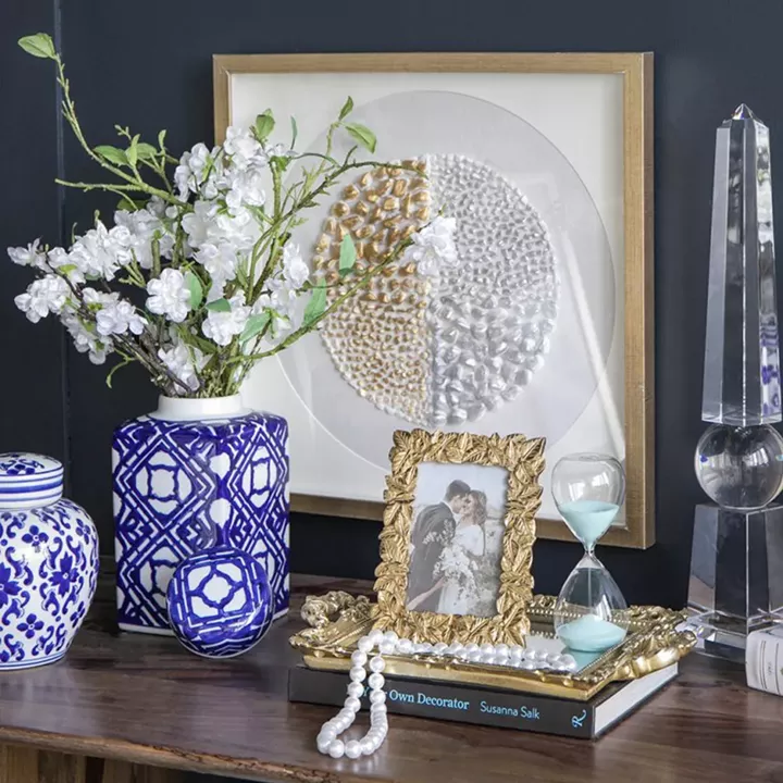 Artekko Frame Χρυσή Κορνίζα Ρητίνης για Φωτογραφία 6Χ7.5