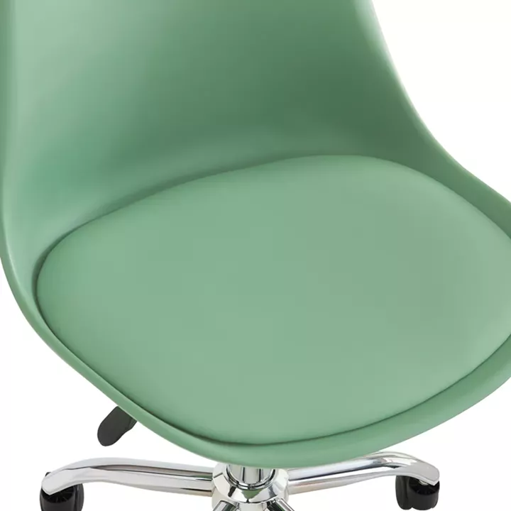 Καρέκλα γραφείου Gaston II pakoworld μέντα pp-pu 48x57x77-90εκ