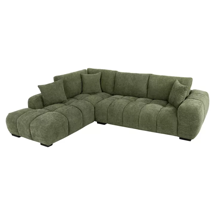 ΚΑΝΑΠΕΣ ΓΩΝΙΑ (ΑΡΙΣΤΕΡΗ) COVEN HM3266.14L ΠΡΑΣΙΝΟ ΥΦΑΣΜΑ 298x102-208x85Υεκ.