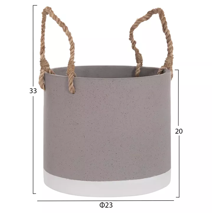 ΓΛΑΣΤΡΑ ΕΣ. ΧΩΡΟΥ ΣΕΙΡΑ TRYLL HM4690S FIBER CEMENT ΓΚΡΙ & ΣΧΟΙΝΙ Φ23x20Υεκ.