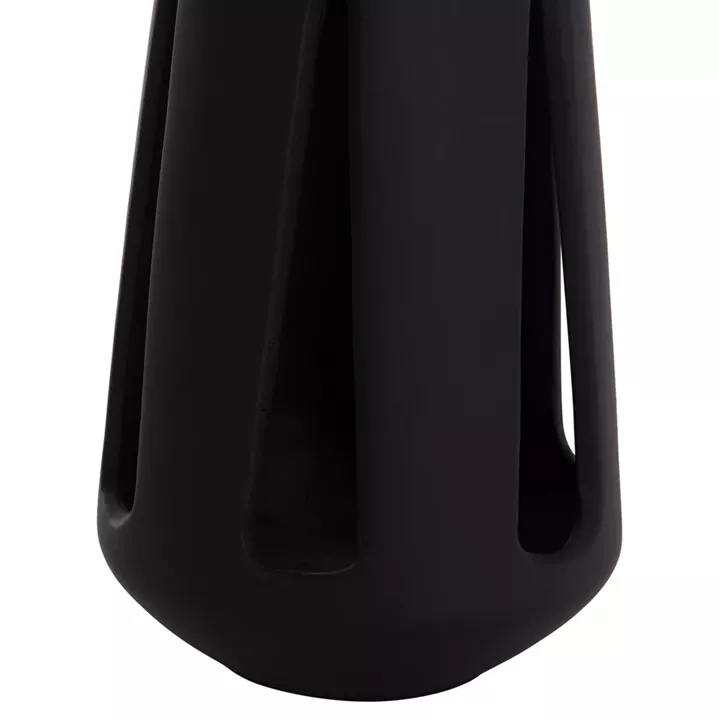 ΕΠΙΤΡΑΠΕΖΙΟ ΦΑΝΑΡΙ ERANTYL HM4696.01L ΜΑΥΡΟ FIBER CEMENT & ΧΕΡΟΥΛΙ RATTAN Φ17x27Yεκ.