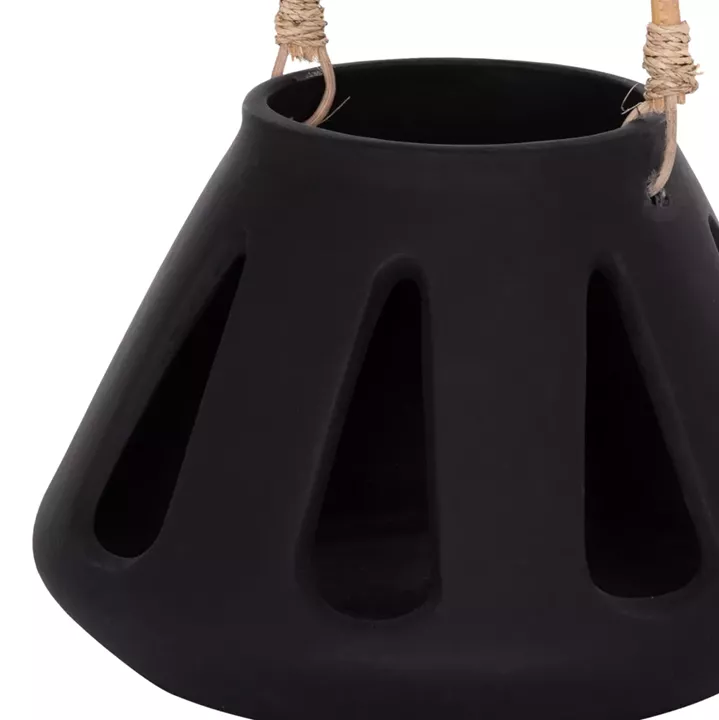 ΕΠΙΤΡΑΠΕΖΙΟ ΦΑΝΑΡΙ ERANTYL HM4696.01S ΜΑΥΡΟ FIBER CEMENT & ΧΕΡΟΥΛΙ RATTAN Φ25x17Yεκ.