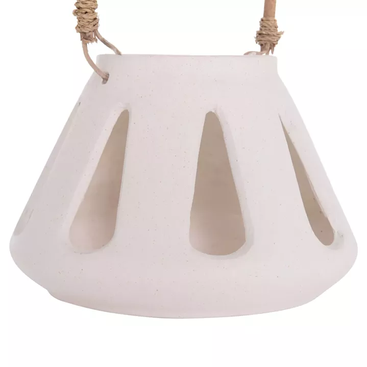 ΕΠΙΤΡΑΠΕΖΙΟ ΦΑΝΑΡΙ ERANTYL HM4696.02S ΛΕΥΚΟ FIBER CEMENT & ΧΕΡΟΥΛΙ RATTAN Φ25x17Yεκ.