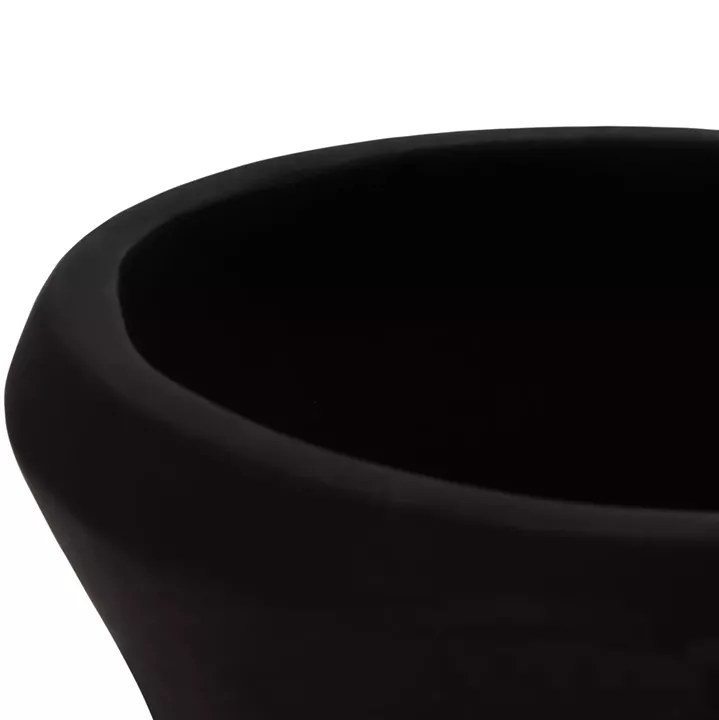 ΔΙΑΚΟΣΜΗΤΙΚΟ ΒΑΖΟ ΔΑΠΕΔΟΥ NEBULA HM4660.01S FIBER CEMENT ΜΑΥΡΟ--ΞΥΛΟ ΤΕΑΚ Φ45x115Υεκ