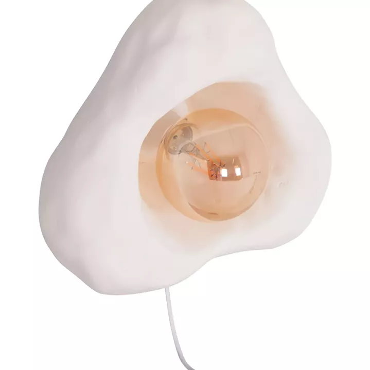 WALL SCONCE LUXON HM4701.02S FIBER CEMENT IN WHITE 28x15x25Hcm.