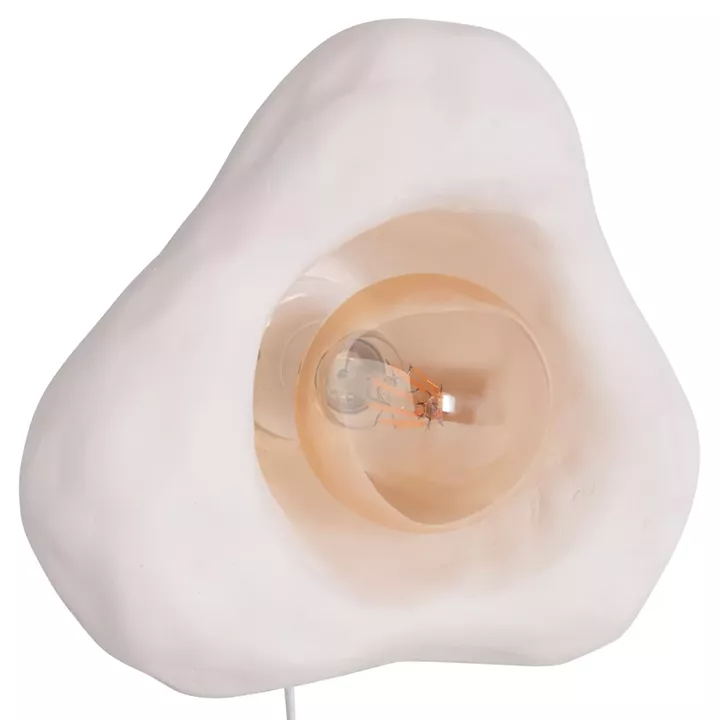 WALL SCONCE LUXON HM4701.02S FIBER CEMENT IN WHITE 28x15x25Hcm.