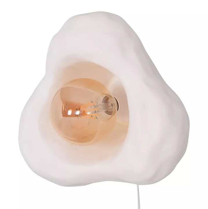 WALL SCONCE LUXON HM4701.02S FIBER CEMENT IN WHITE 28x15x25Hcm.