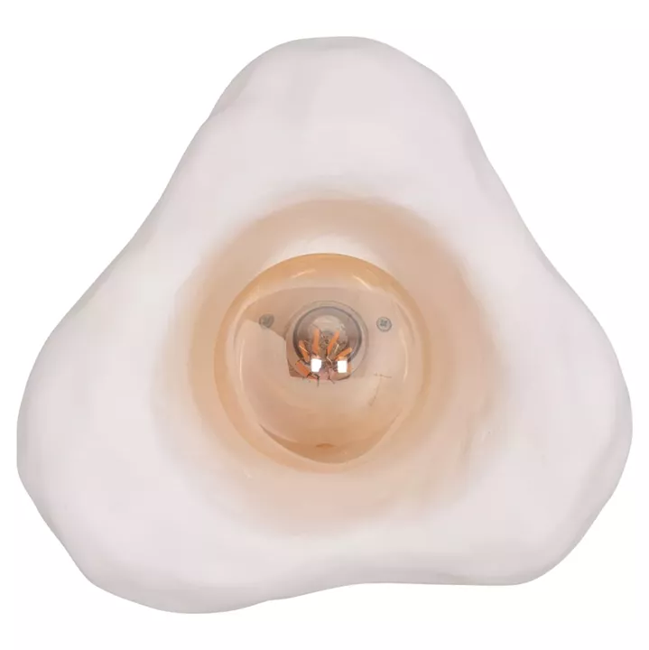 WALL SCONCE LUXON HM4701.02S FIBER CEMENT IN WHITE 28x15x25Hcm.