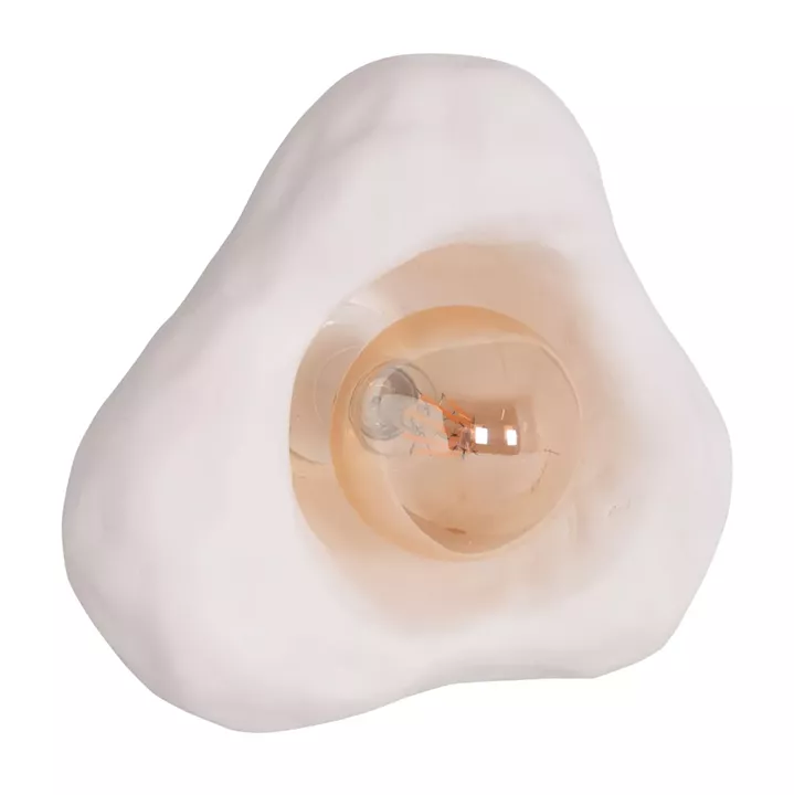 WALL SCONCE LUXON HM4701.02S FIBER CEMENT IN WHITE 28x15x25Hcm.