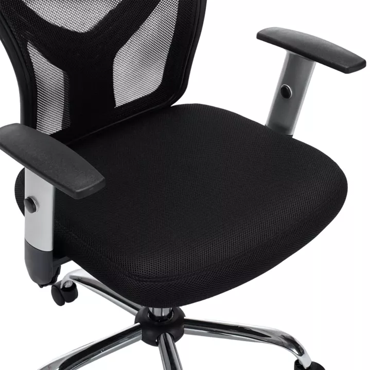 ΚΑΡΕΚΛΑ ΓΡΑΦΕΙΟΥ CUORE HM1207.01 ΜΑΥΡΟΣ ΣΚΕΛΕΤΟΣ-ΜΑΥΡΟ MESH 63x61x125Υεκ