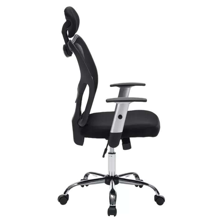 ΚΑΡΕΚΛΑ ΓΡΑΦΕΙΟΥ CUORE HM1207.01 ΜΑΥΡΟΣ ΣΚΕΛΕΤΟΣ-ΜΑΥΡΟ MESH 63x61x125Υεκ