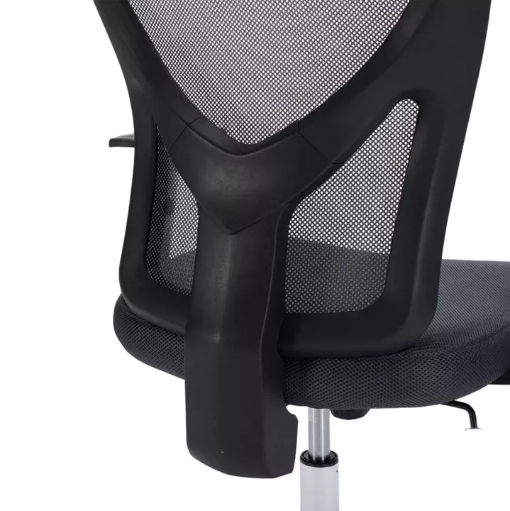 ΚΑΡΕΚΛΑ ΓΡΑΦΕΙΟΥ CUORE HM1207.02 ΜΑΥΡΟΣ ΣΚΕΛΕΤΟΣ-ΓΚΡΙ MESH 63x61x125Υεκ