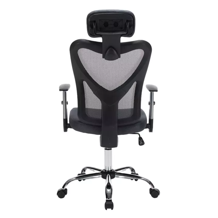 ΚΑΡΕΚΛΑ ΓΡΑΦΕΙΟΥ CUORE HM1207.02 ΜΑΥΡΟΣ ΣΚΕΛΕΤΟΣ-ΓΚΡΙ MESH 63x61x125Υεκ