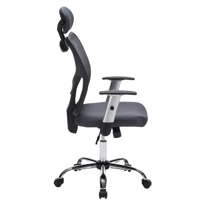 ΚΑΡΕΚΛΑ ΓΡΑΦΕΙΟΥ CUORE HM1207.02 ΜΑΥΡΟΣ ΣΚΕΛΕΤΟΣ-ΓΚΡΙ MESH 63x61x125Υεκ