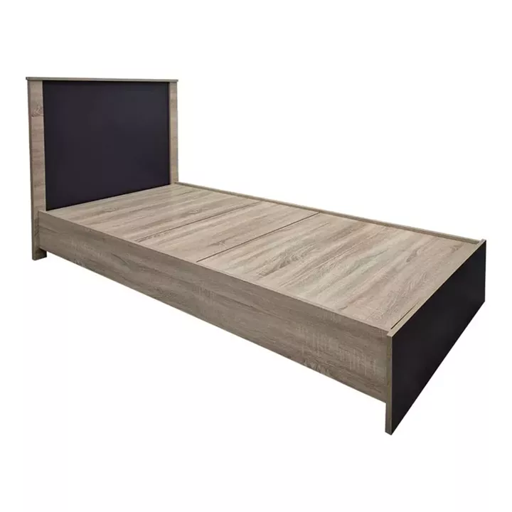 Bed with mattress Athos-Dreamer pakoworld sonoma-anthracite 90x190cm