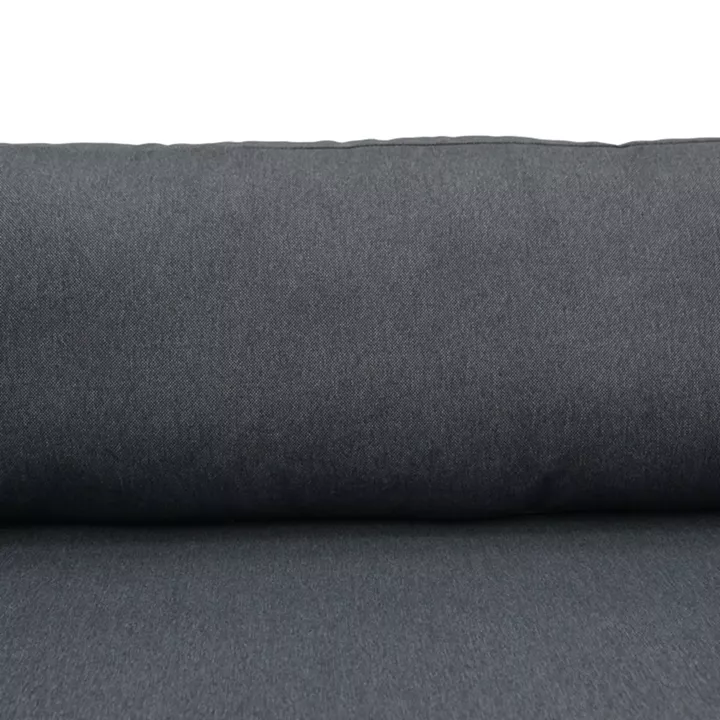 Καναπές διθέσιος Aurelio pakoworld μεταλλικός σε λευκή -μαξιλάρια σε ανθρακί απόχρωση 130x74x63εκ